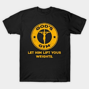 God'S Gym Inspirational Bodybuilder Christian Gym T-Shirt